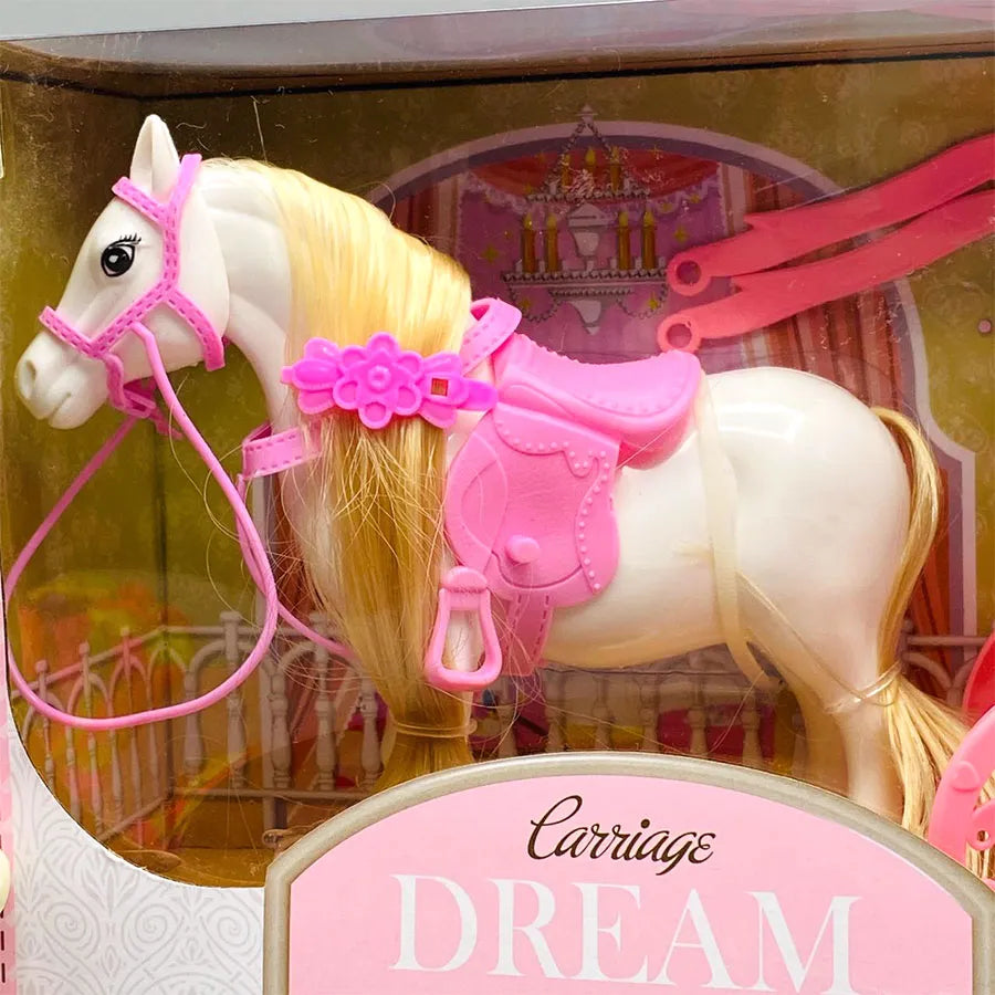 Royal Cart Princess Doll and Horse Carriage Playset