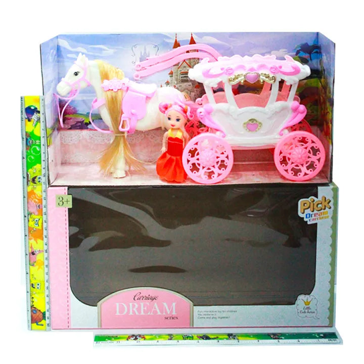 Royal Cart Princess Doll and Horse Carriage Playset